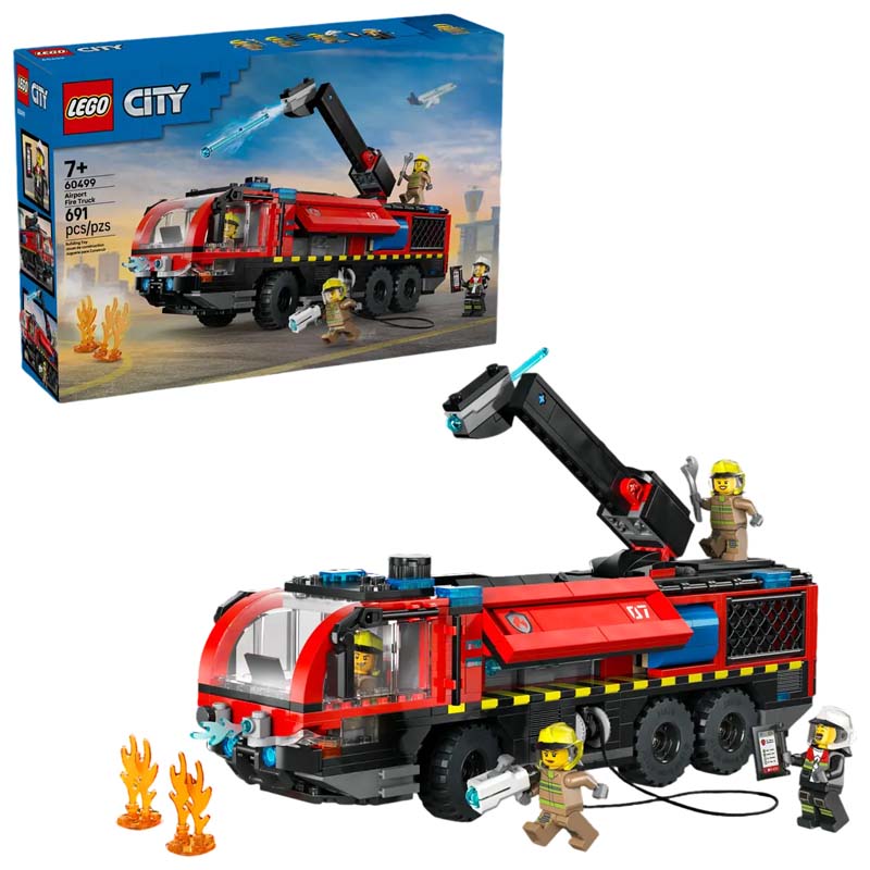 Image of LEGO City Airport Fire Truck 60499