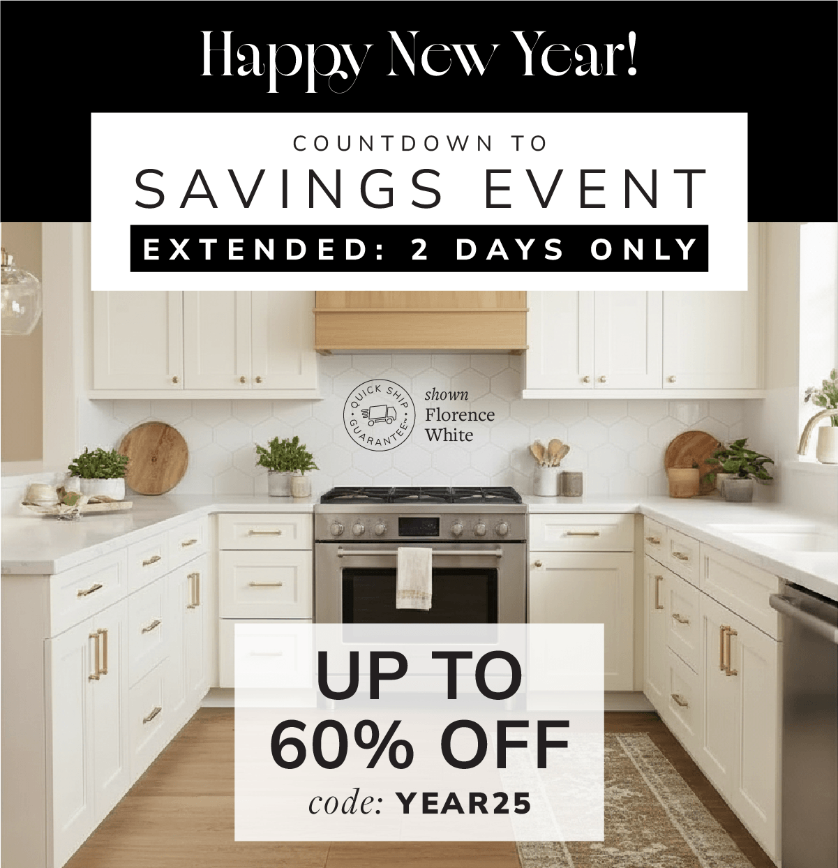Countdown to Savings Event Up to 60% Off
