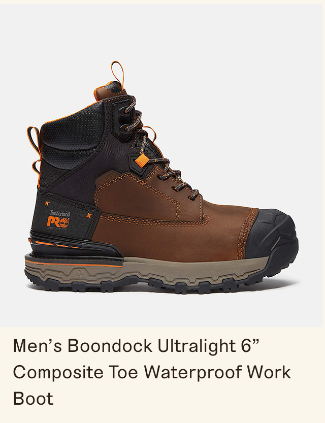 Men's Boondock Ultralight 6" Composite Toe Waterproof Work Boot