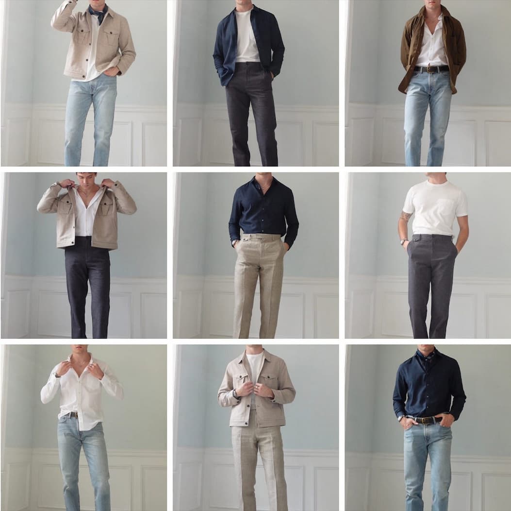 Various outfits from the capsule.