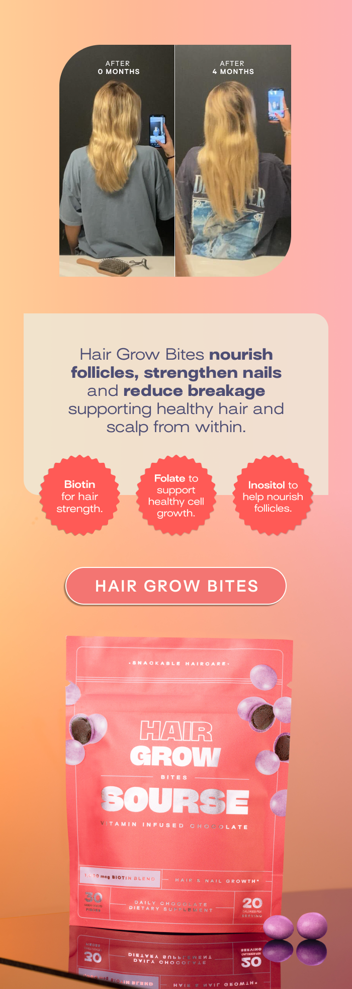 Nourish follicles, strengthen nails and reduce breakage - CLICK HERE - Hair Grow Bites