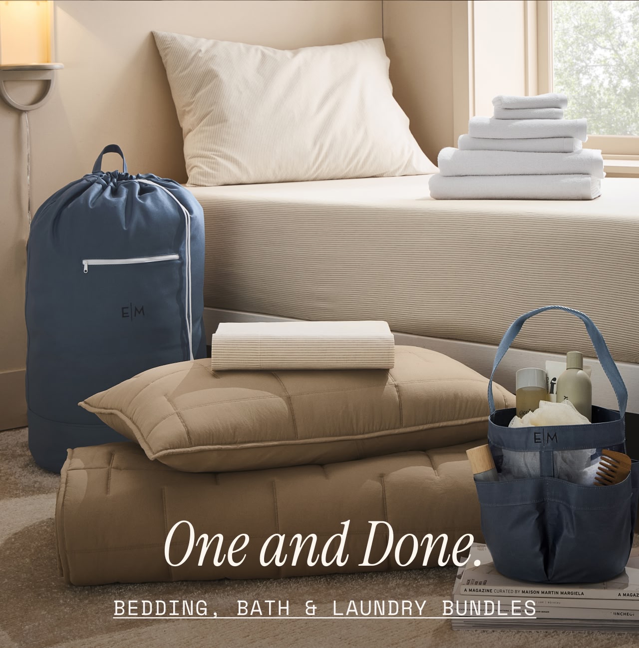 BEDDING, BATH AND LAUNDRY BUNDLES