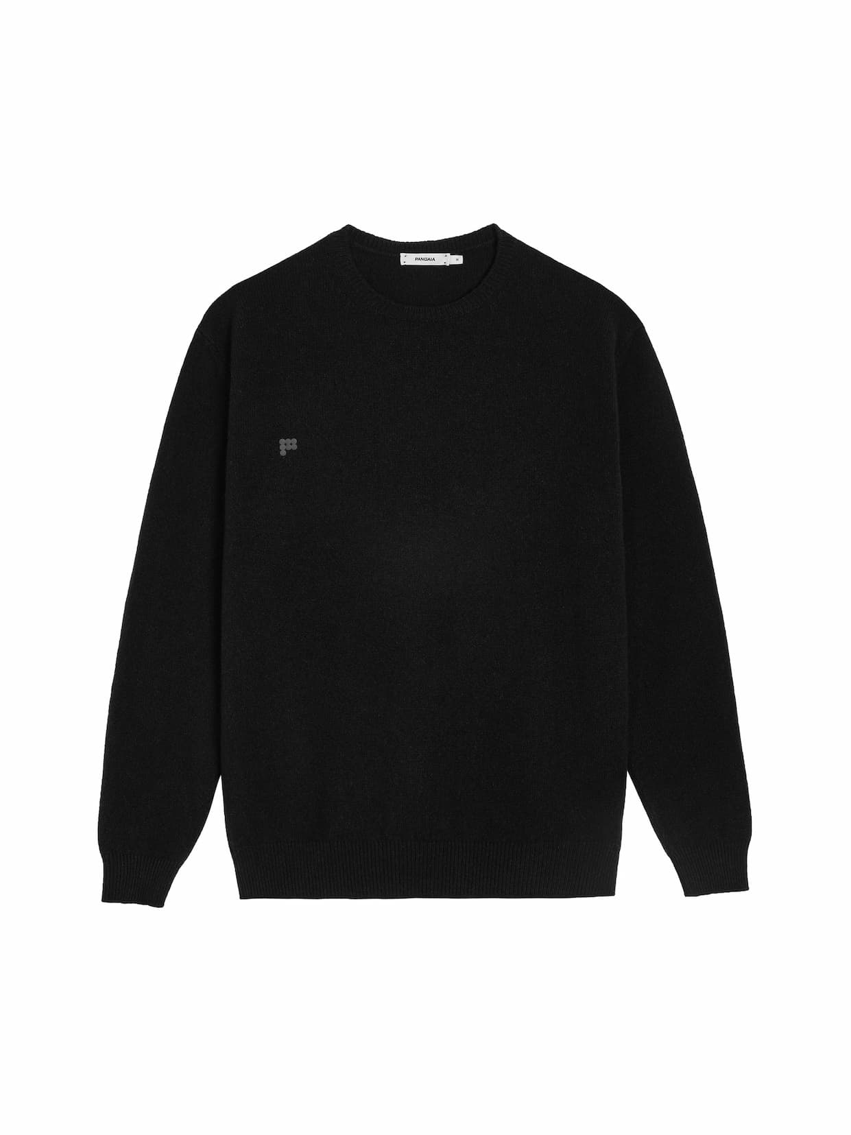 Mens Recycled Cashmere Crewneck Sweatshirt - Black