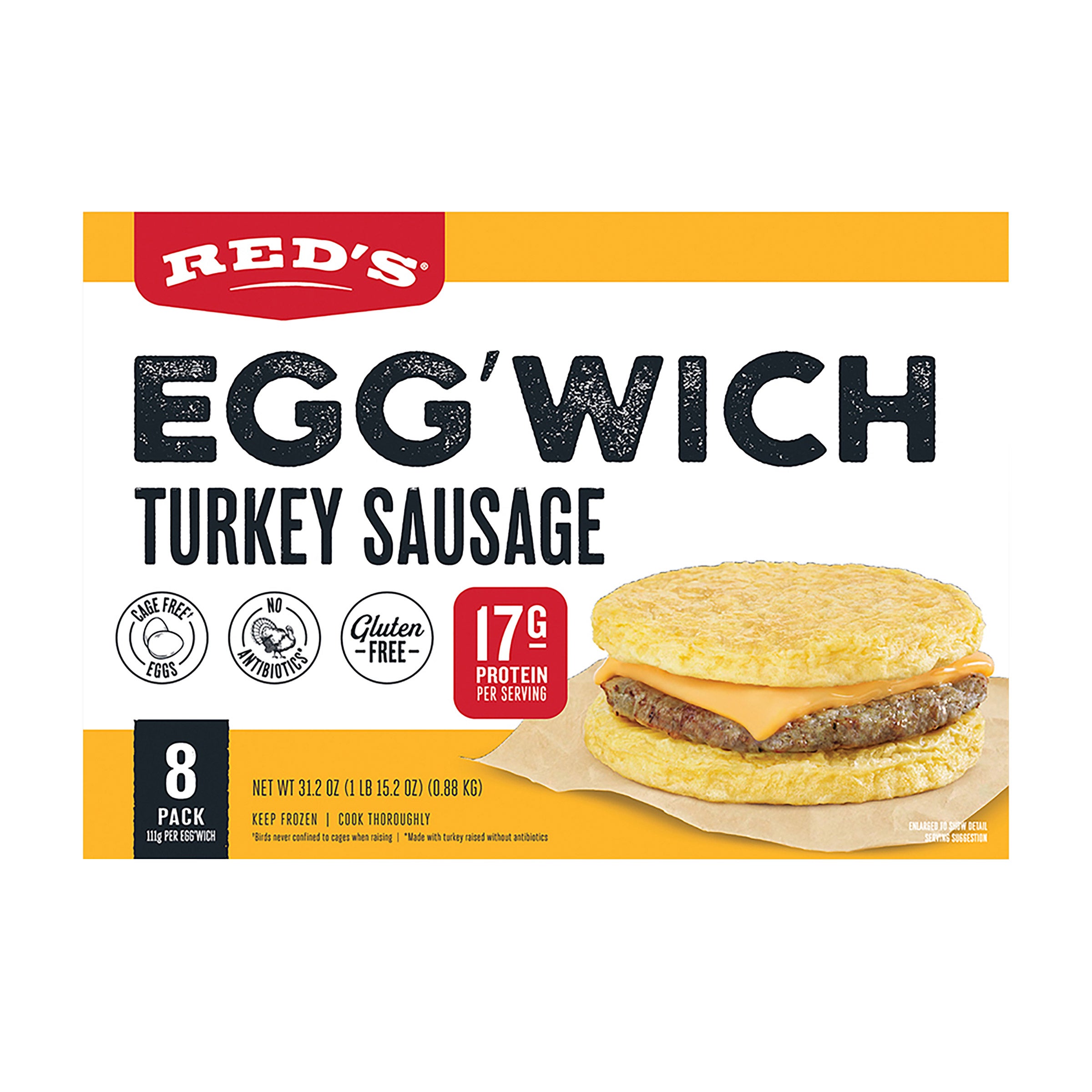 Red's Antibiotic-Free Turkey Sausage Egg'Wich