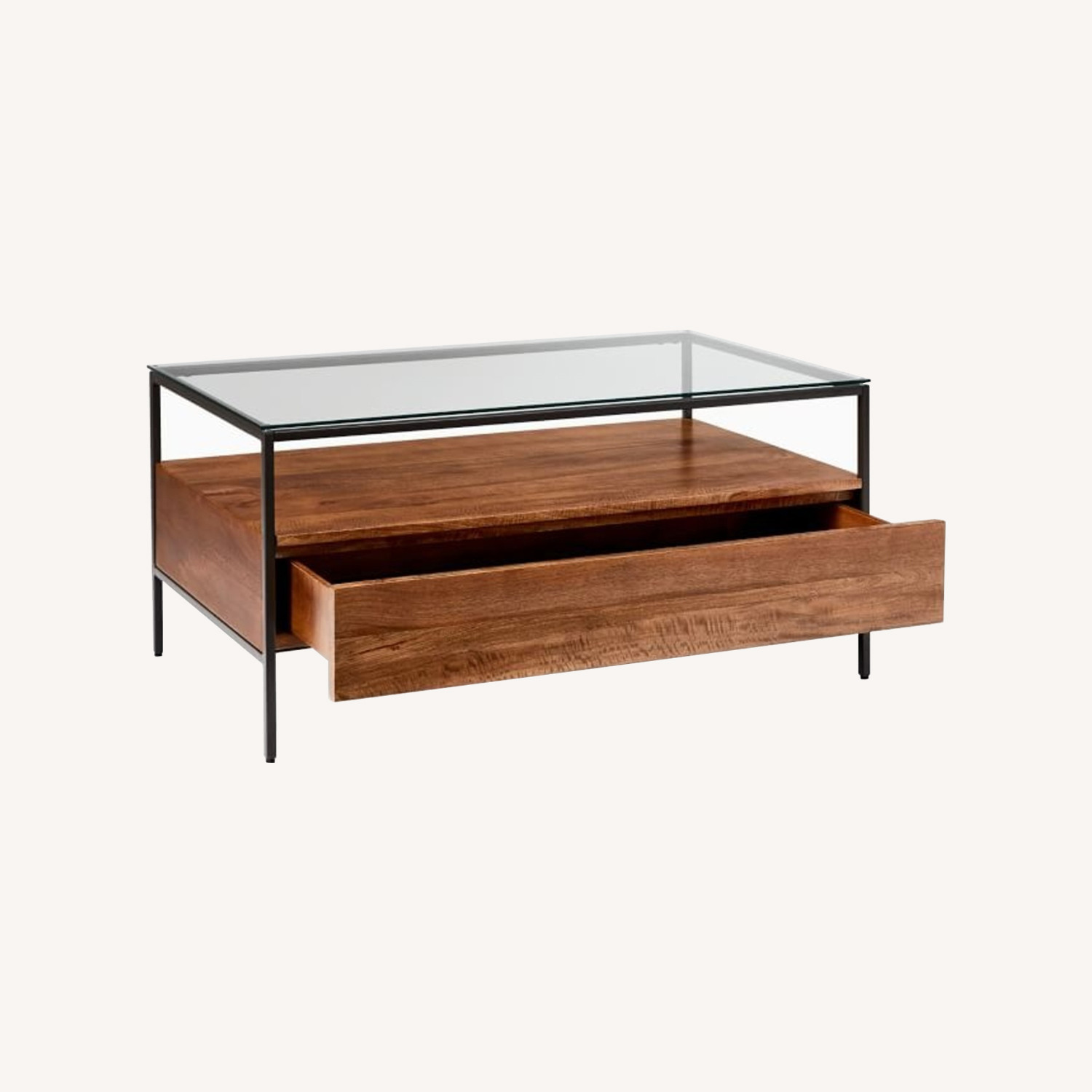 Image of West Elm Coffee Table With Drawer