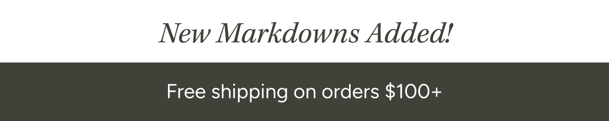 New Markdowns!