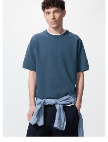 product9men0washable0milano0ribbed0knitted0tshirt