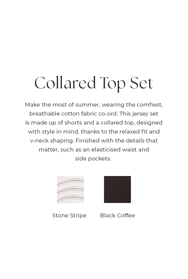 COLLARED TOP SET DESCRIPTION