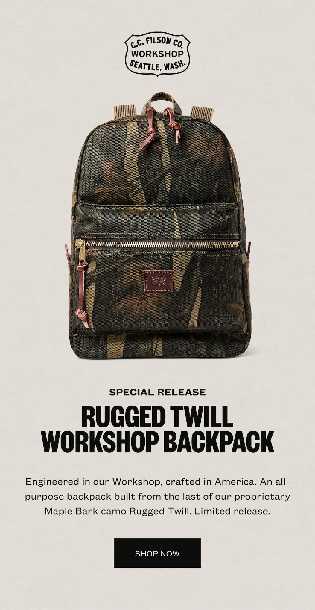 Rugged Twill Workshop Backpack