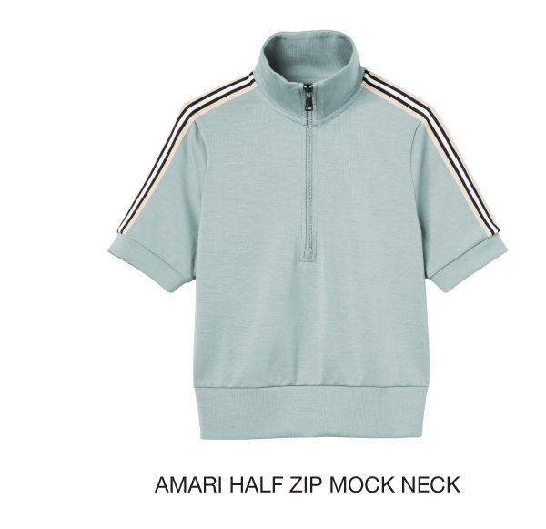 Shop Amari Zip Mock Neck
