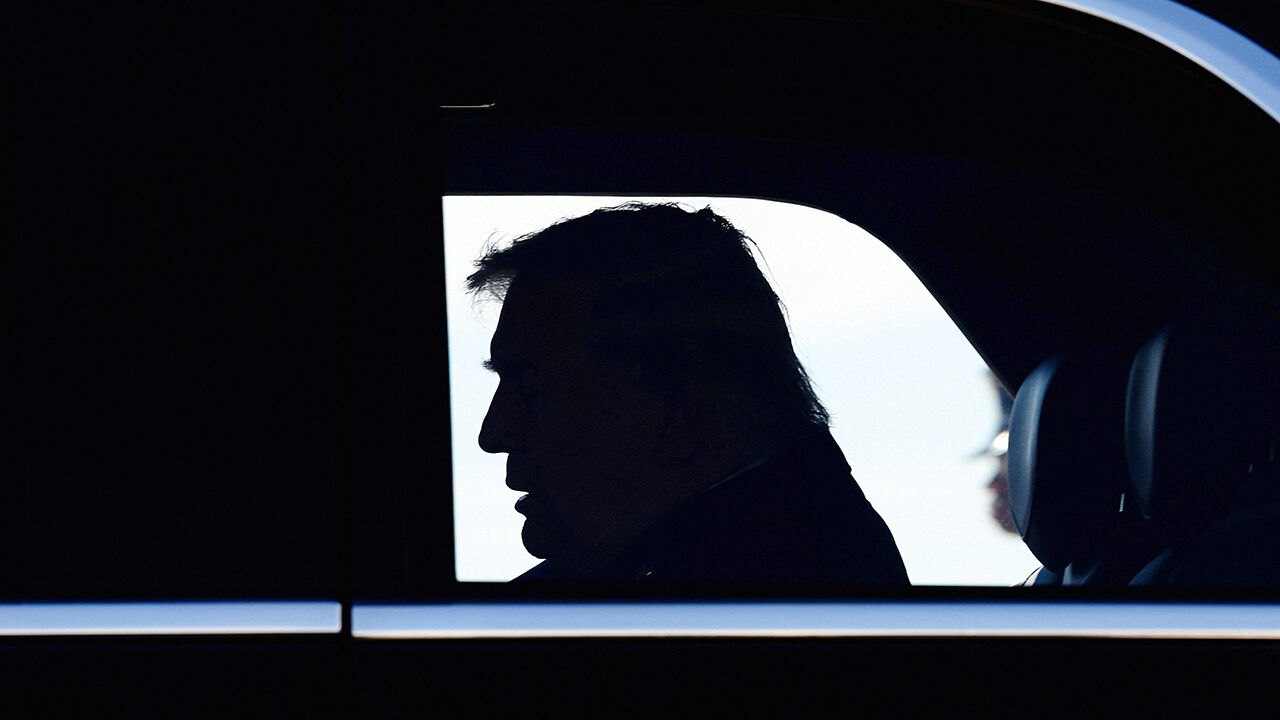 U.S. President Donald Trump arrives at Memphis Air National Guard Base in Memphis, Tennessee