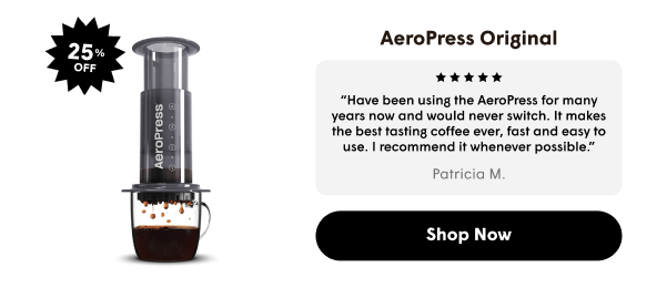 AeroPress XL | Extra large brewer makes 2-4 cups Brew & clean in 2 minutes Includes 20oz Tritan™ carafe | Shop Now