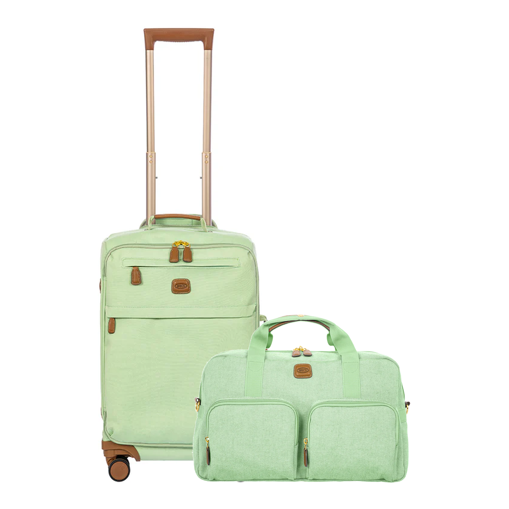 Image of Volterra Trama Carry-On + Holdall Bundle in Green