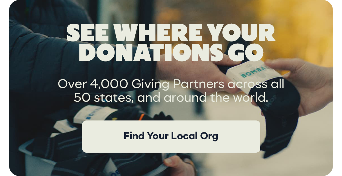 SEE WHERE YOUR DONATIONS GO | Over 4,000 Giving Partners across all 50 states, and around the world. | Find Your Local Org