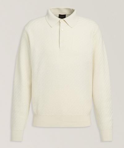 Brioni - Trama Weave Polo Sweater