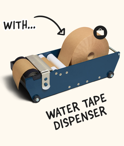 Shop water tape dispenser