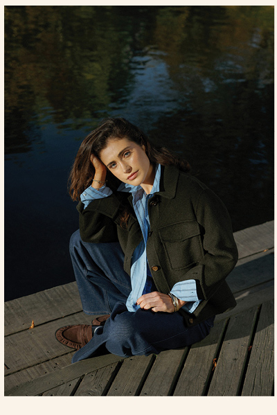 Kaia Wool Blend Cropped Coat