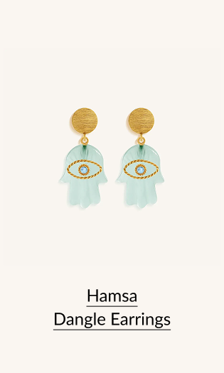 Hamsa Dangle Earrings