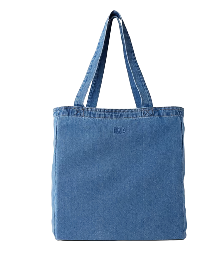 Gap Arch Logo Denim Tote Bag