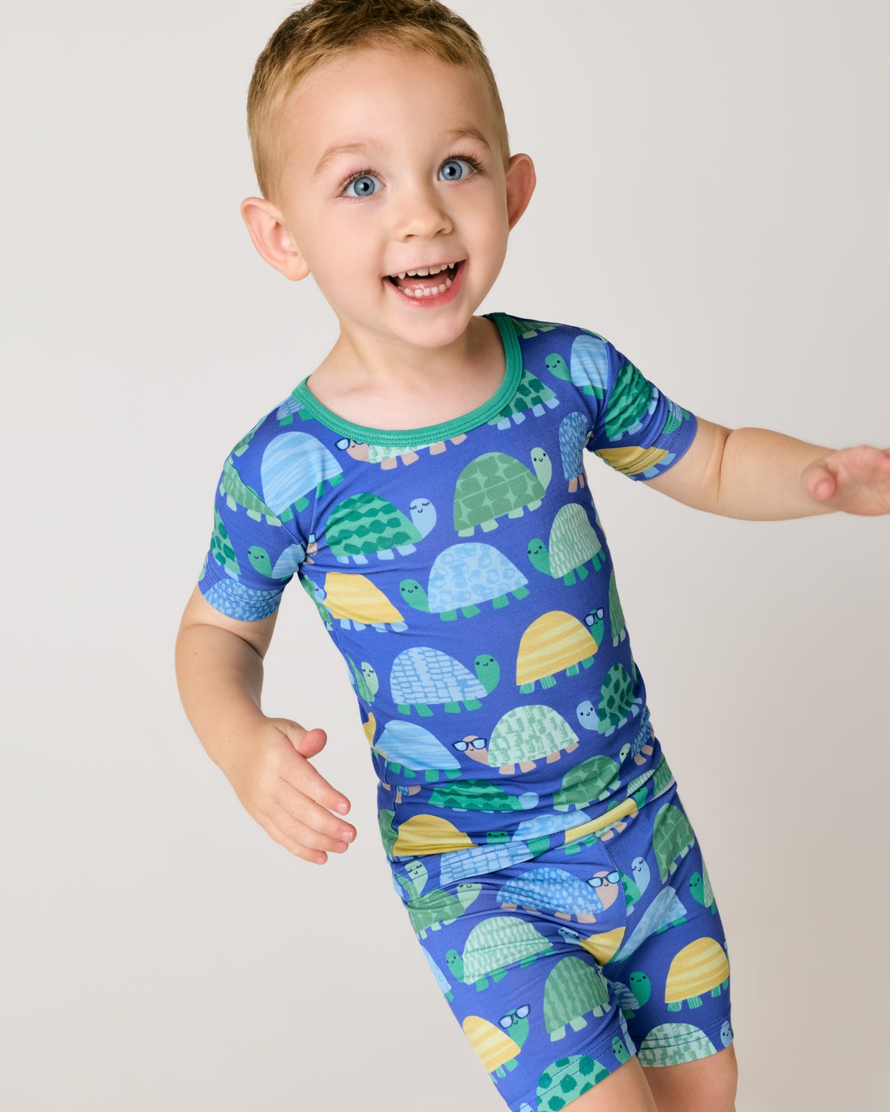 Image of Shell Parade Two-Piece Short Sleeve & Shorts Pajama Set