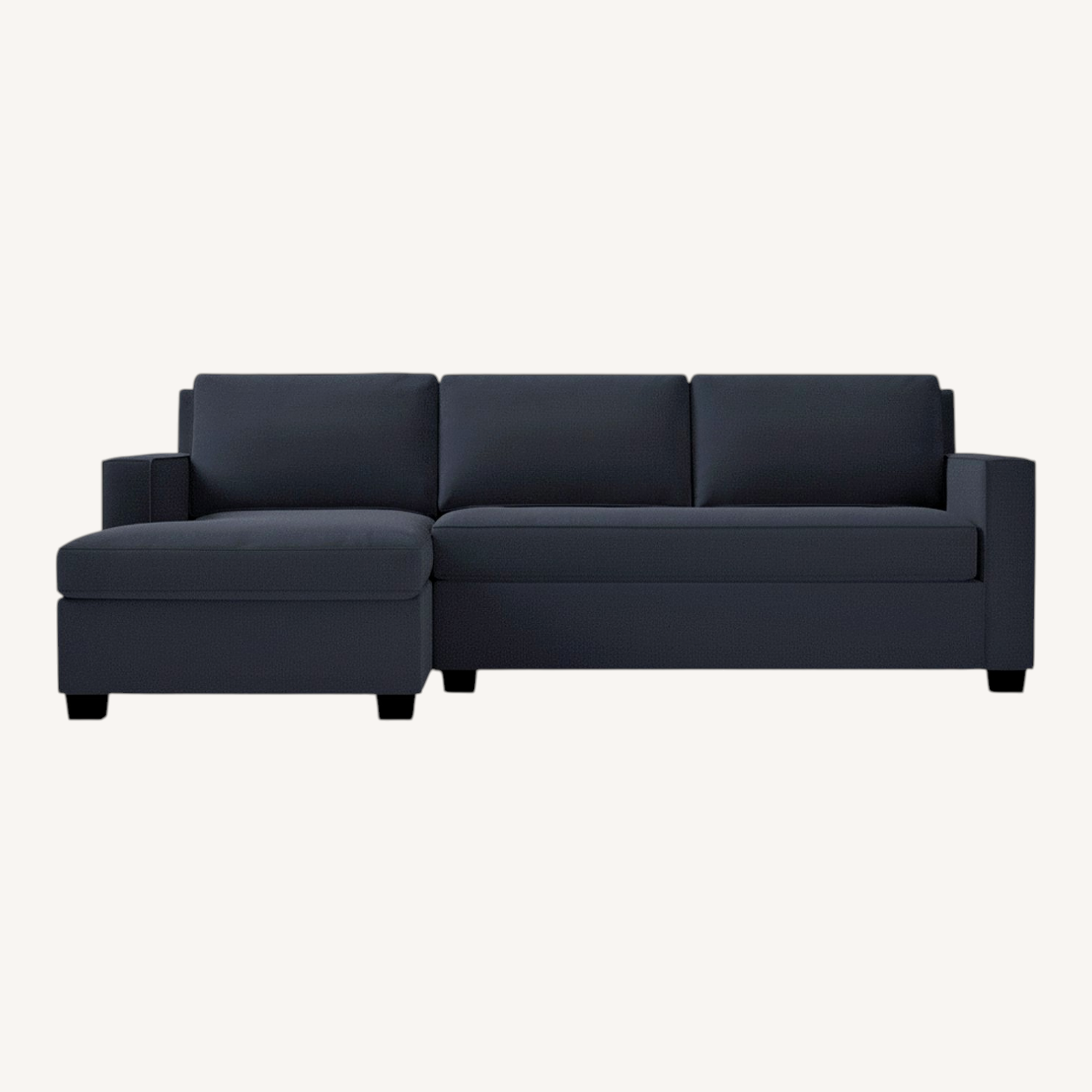 Image of West Elm Black 3+ Seater Sofa