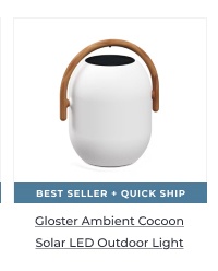 Gloster Ambient Cocoon Solar LED Outdoor Light