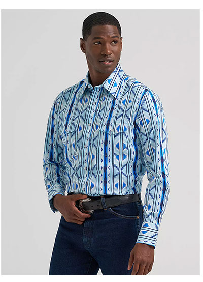Men's Checotah® Long Sleeve Western Snap Printed Shirt