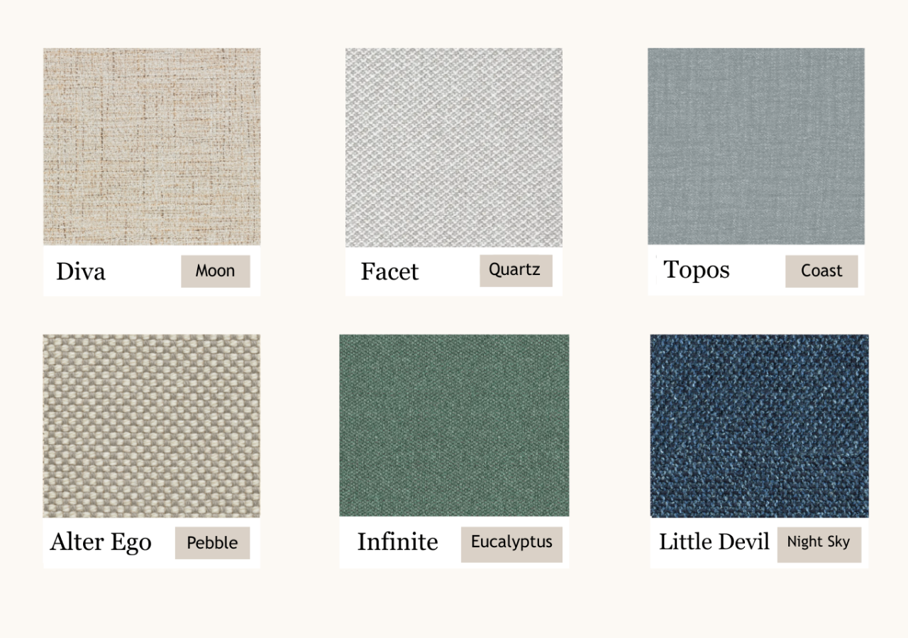 Various Fabric swatches