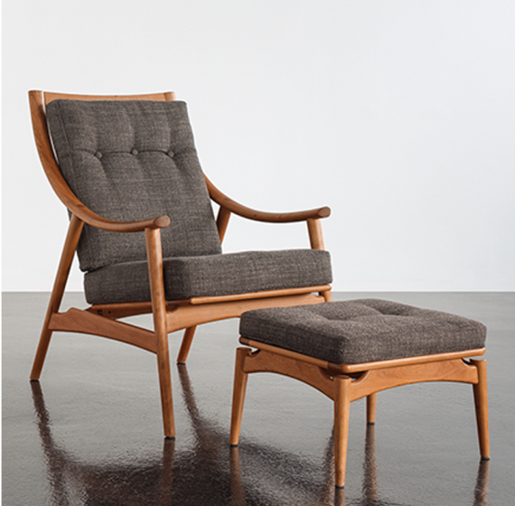Ellipse Lounge Chair and Ottoman