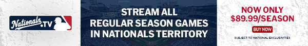 Stream All Regular Season Games in Nationals Territory!