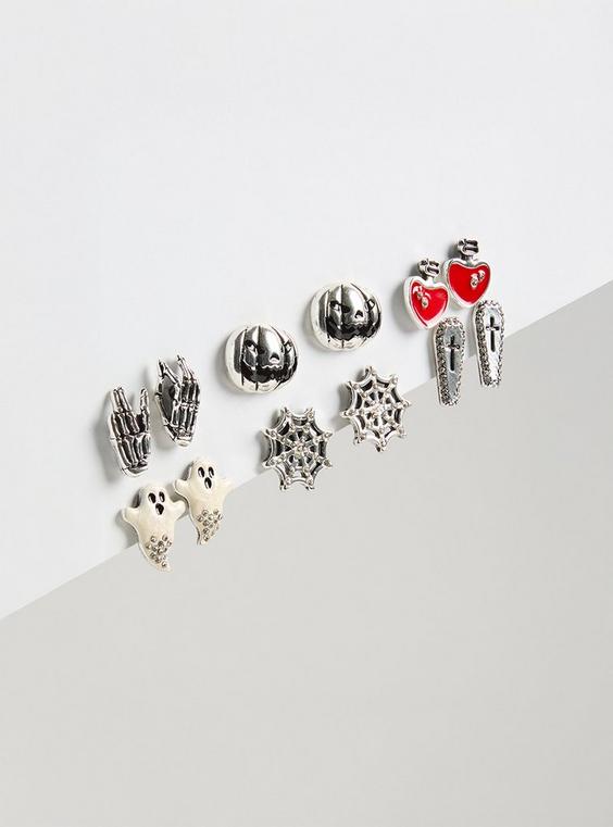 Bat Stone Stud Earring Set