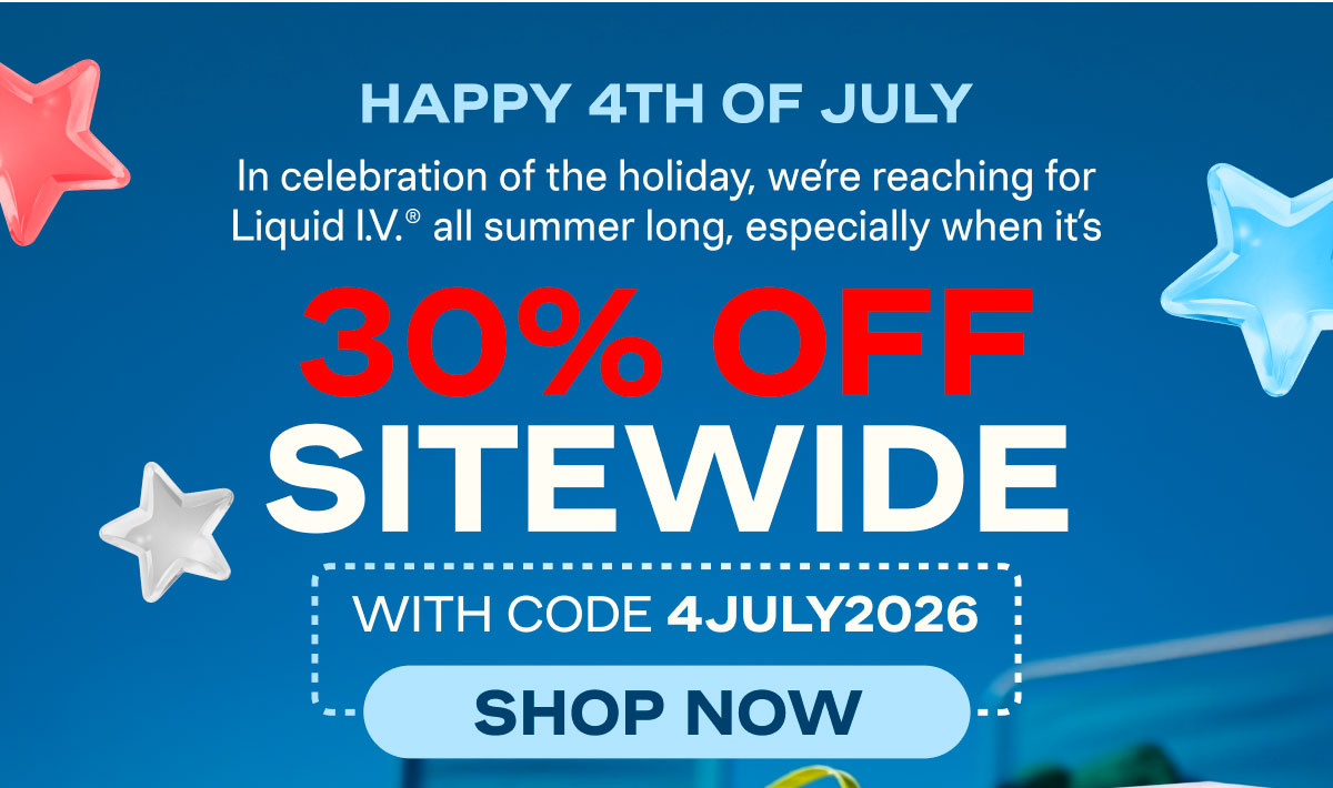 30% Off with code 4JULY2026
