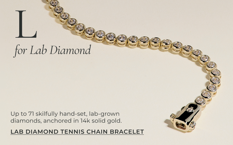 LAB DIAMOND TENNIS CHAIN BRACELET