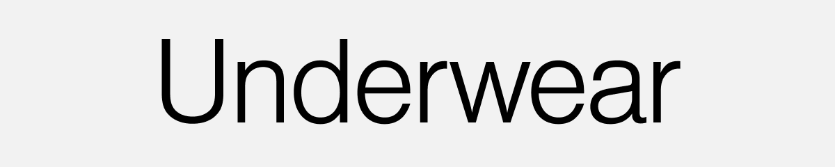 Shop Underwear.
