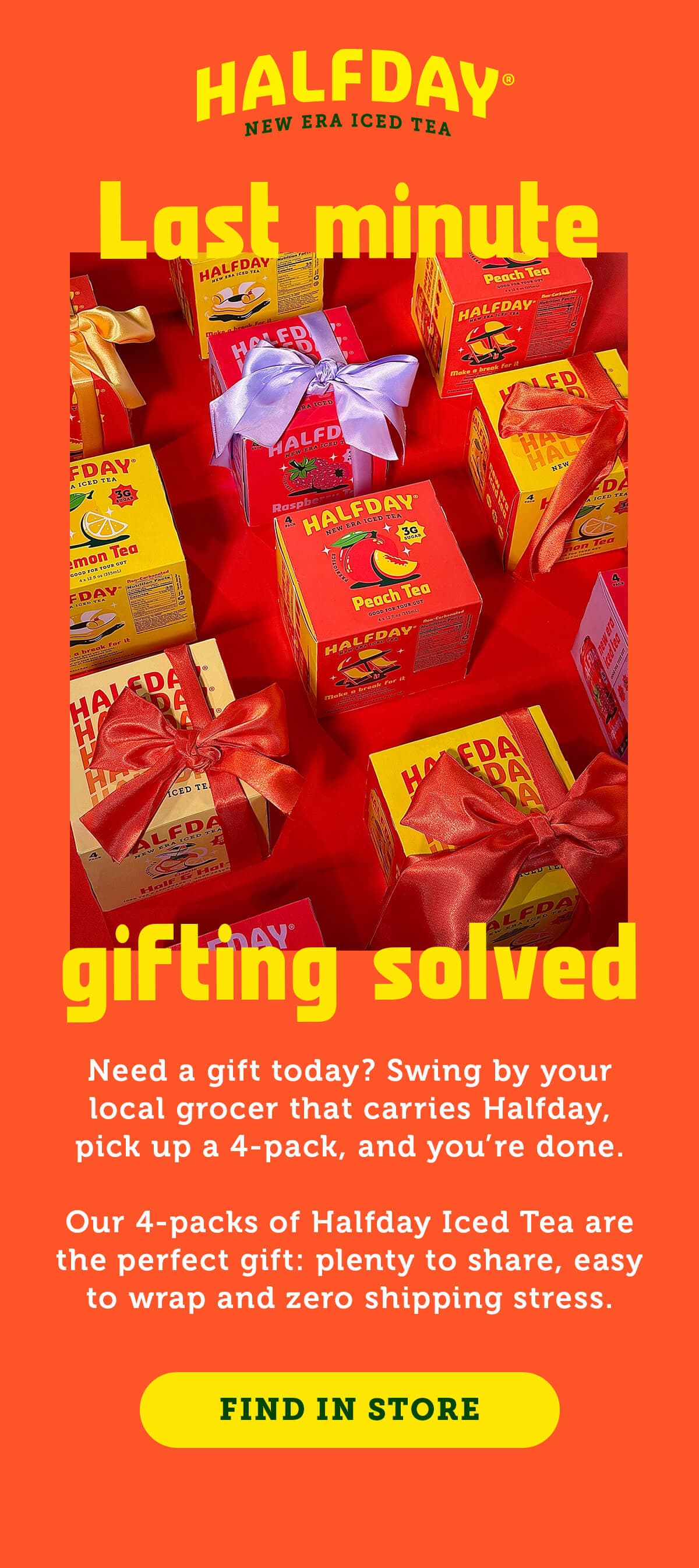 HALFDAY | Last minute gifting solved