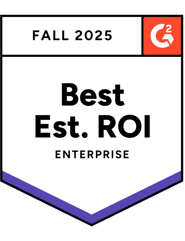 Best Est ROI - G2 Badge
