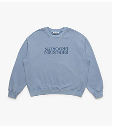 Women's Brooklyn Loose Crew Neck Sweatshirt In Bijou Blue