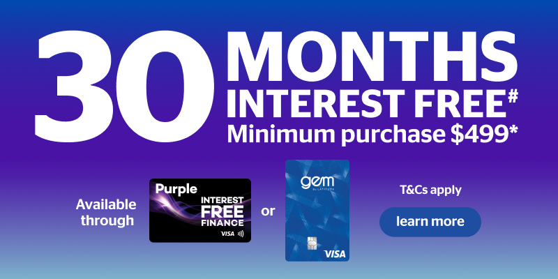 30 months interest free finance offer
