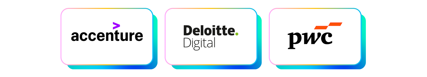 pwc | Deloitte Digital | accenture