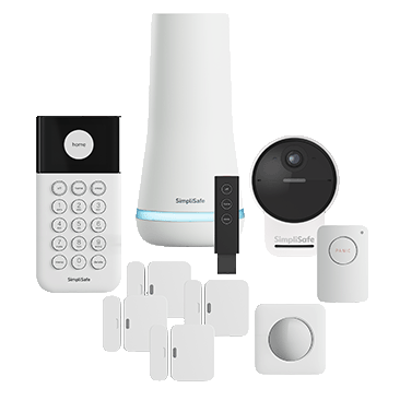 SimpliSafe Security System with Outdoor Camera Series 2, 10-Piece