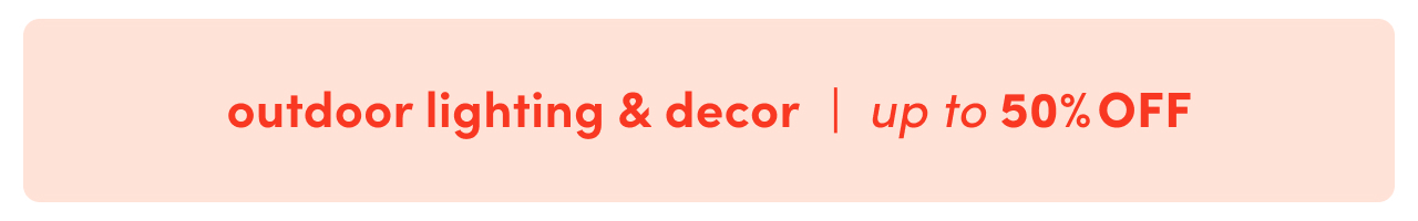 outdoor lighting & decor clearance