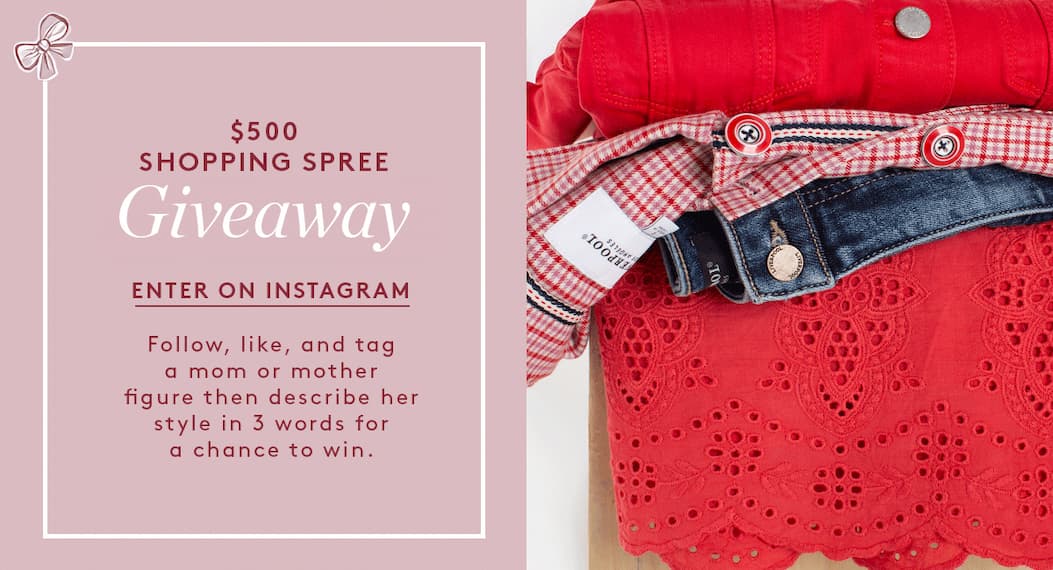 $500 SHOPPING SPREE GIVEAWAY | Enter on Instagram