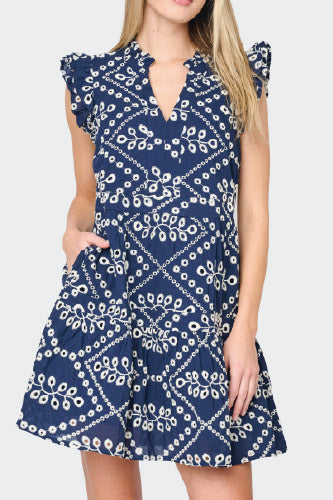 Flutter Sleeve Decked Out Day Dress