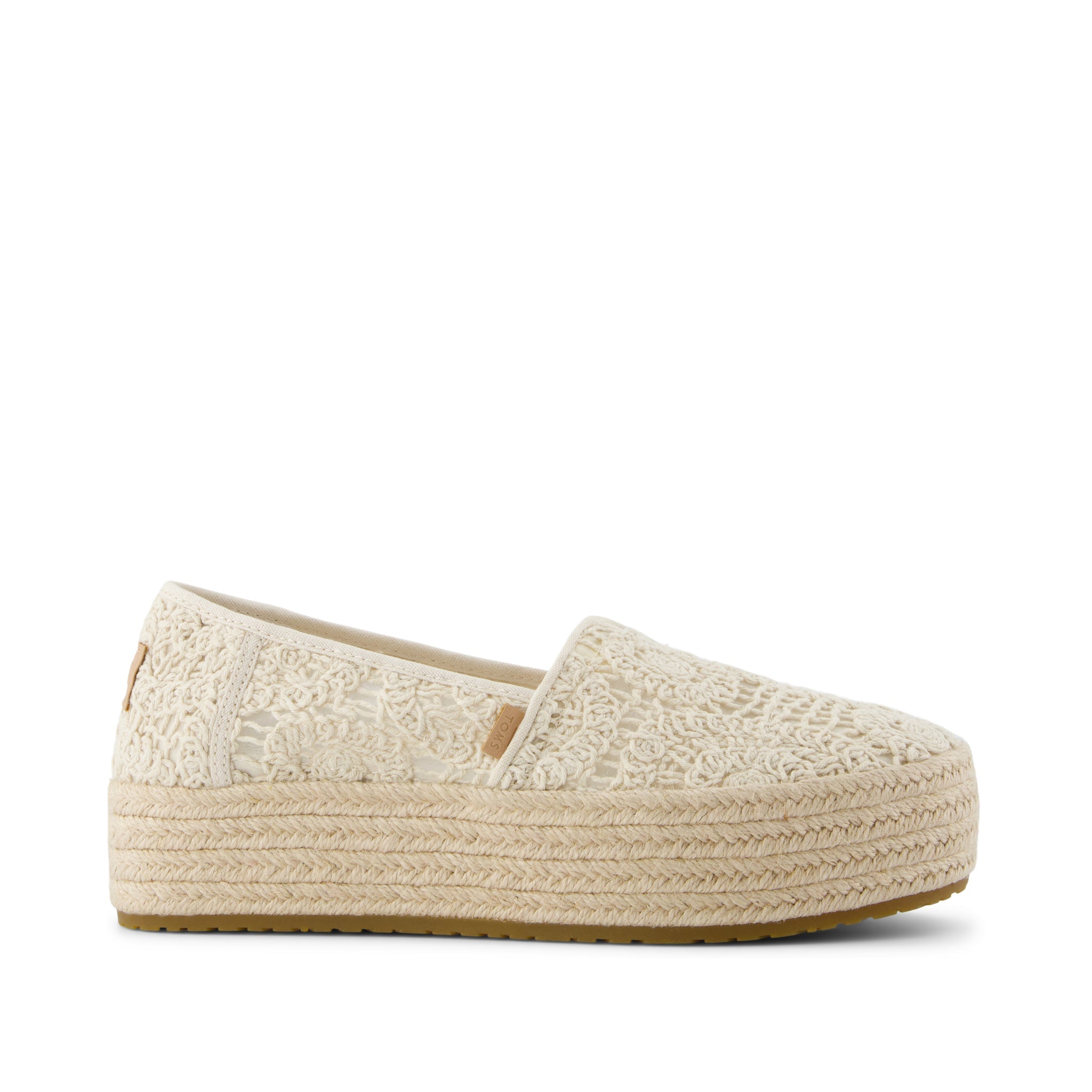 Image of Valencia Espadrille - Natural Crochet Lace