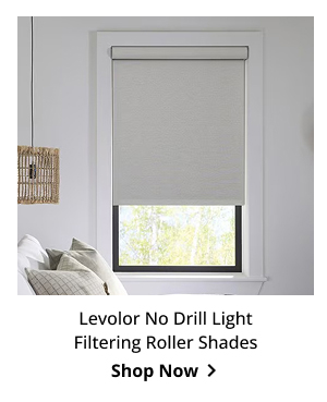 Levolor No Drill Light Filtering Roller Shades | Shop Now >