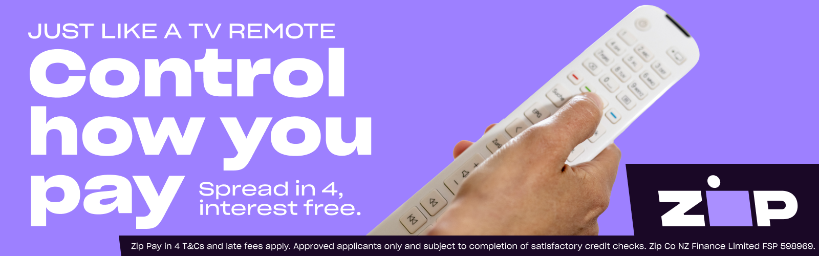 Control how you pay with ZIP