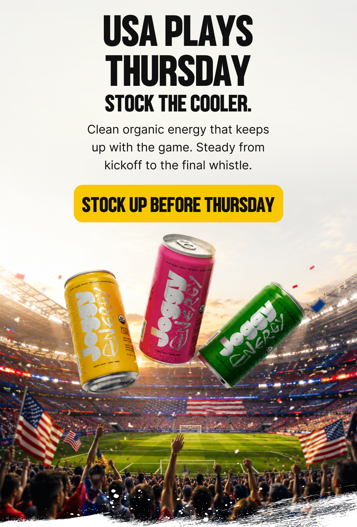 USA Plays Thursday. Stock the Cooler.