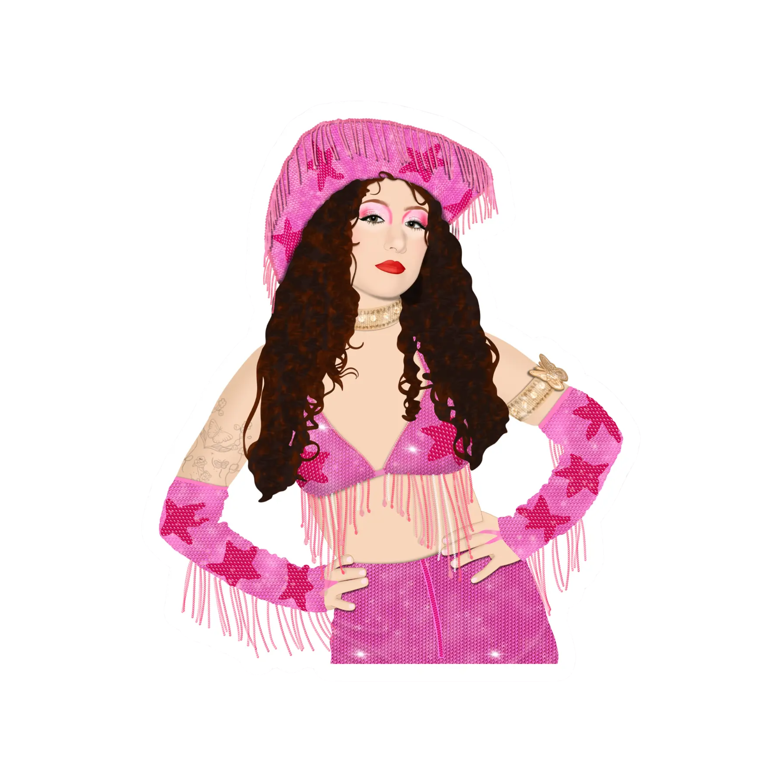 Image of Chappell Roan Pink Pony Club Sticker