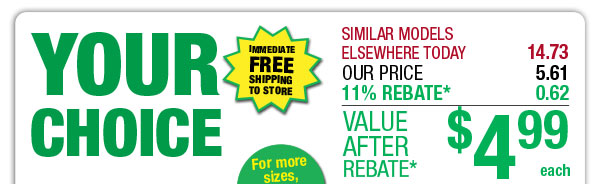 Your Choice - Yellow Bibs or Rain Jacket - ONLY $4.99 After Rebate*!