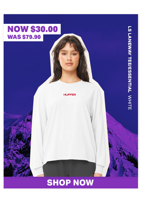 LS LANEWAY TEE/ESSENTIAL WHITE